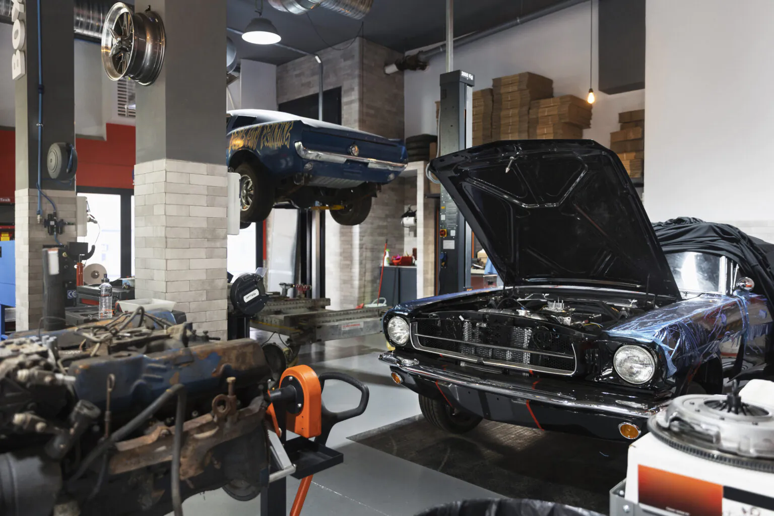 voiture prise en charge en atelier